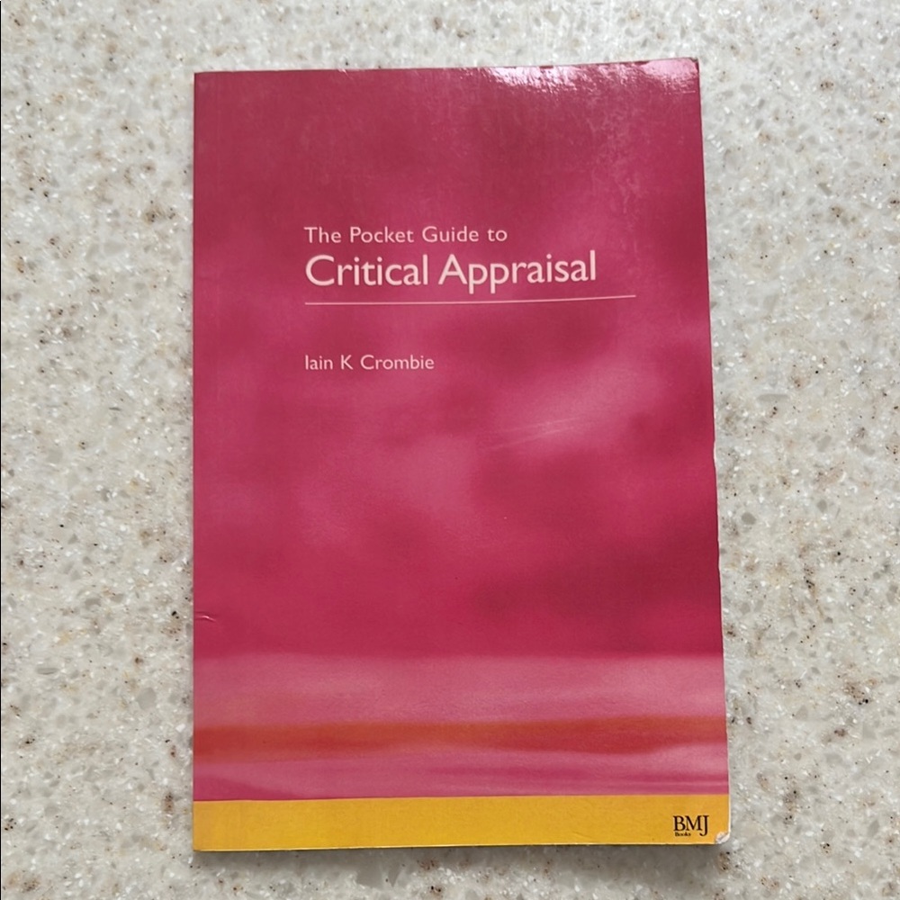 Pink Pocket Guide to Critical Appraisal